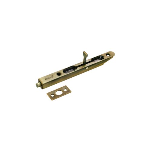 Шпингалет дверной OL160 AB Morelli овальные края, 160 мм, античная бронза